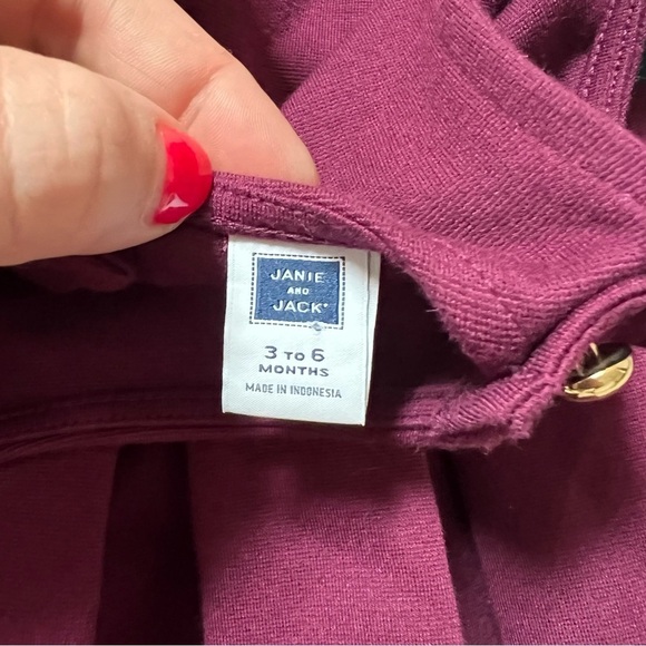 Janie and Jack Pleated Dress Matching Set 3-6 Months - Picture 5 of 6